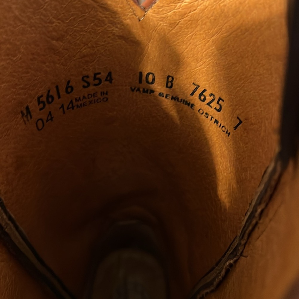 Lucchese Ostrich Boots - Picture 6 of 6